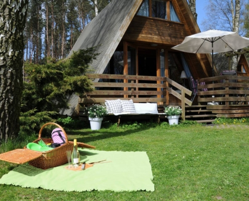 Usedom / Zinnowitz - idyllisch gelegene Finnhütte